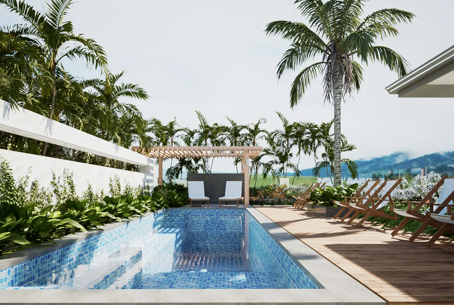 K Residence_pool 2 day - Michael Mitchell Greenspaces